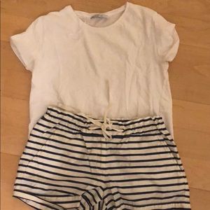 J Crew Stripes Shorts SZ 2